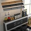 Silicone Over the Stove Spice Rack 3 Partitions Kitchen Storage Shelf  for Flat-Top Stove