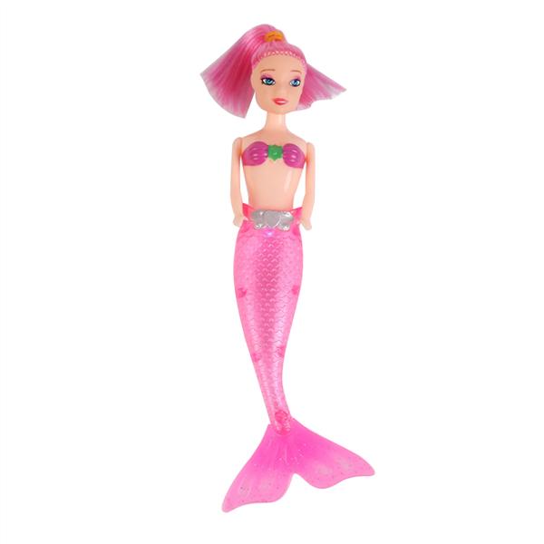 LED Swimming Toy Luminous Mermaid Doll Shower Fun Waterproof Bath Pool Kid Gift