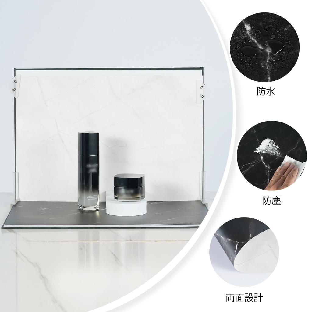 Meking Background Background Paper 12 12 Different On Both 2 Same Back Photography Suitable for Product Gourmet Accessory Sheet, Double-Sided Set,