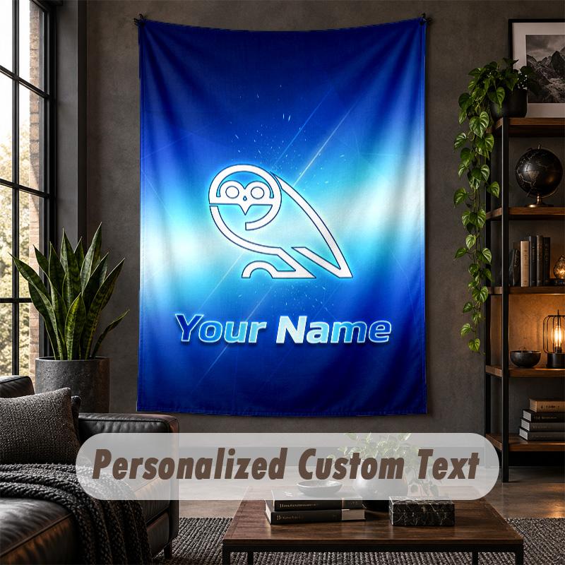 Personalized Wall Tapestry,Sheffield Wednesday FC Custom Text, Soft Fabric Wall Art For Indoor Decoration