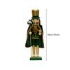 38cm/15 Zoll Festliche Weihnachts-Nussknacker-Ornamente, Holz-Handpuppe Sammlerfigur Ideal für Wohnkultur & Geschenke