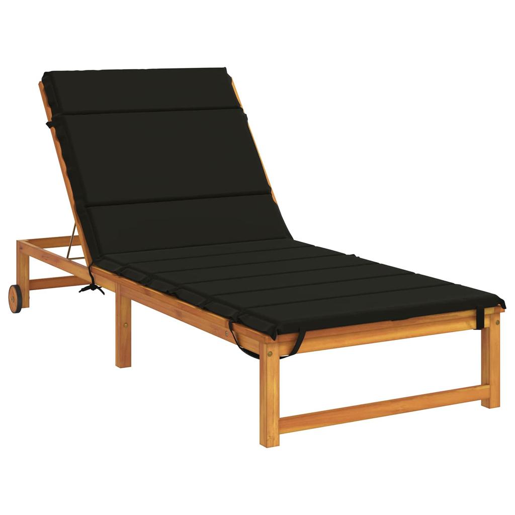 Sun Lounger Cushion GEMERT 100percent Polyester Black