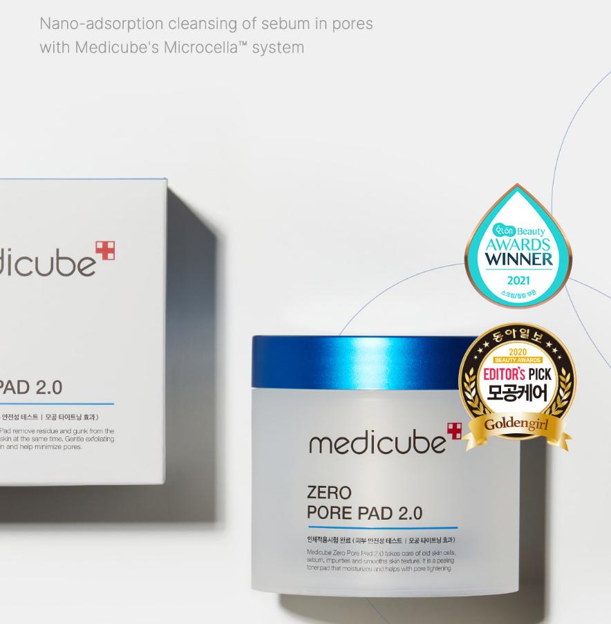 [MEDICUBE] Podkładka Zero Pore 2.0 X 70 sztuk