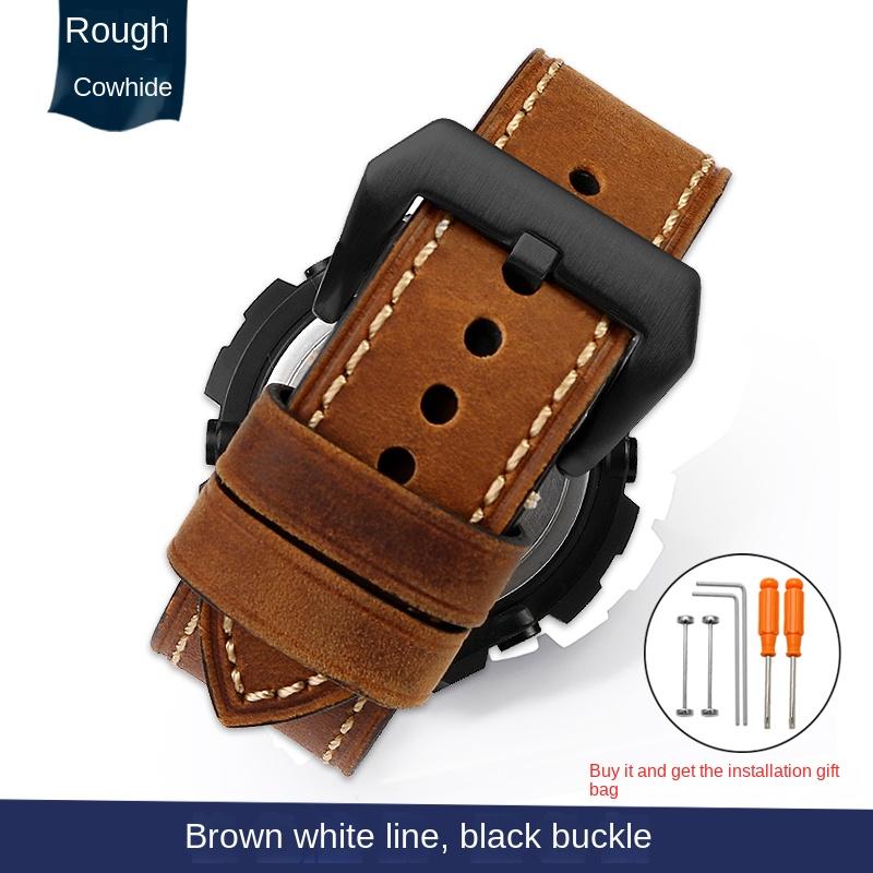 Retro Leather Watchband For Casio G-SHOCK MTG-B1000 MTG-G1000 26mm Modified MTGB1000 GST-W120L/W130L/S100/S110 Men's Watch Strap