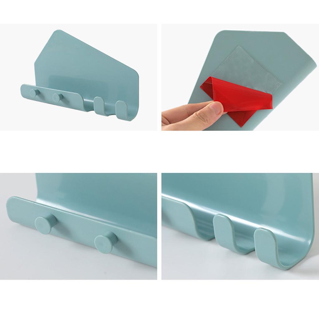 Wall Mounted Hooks Storage Hanger Rack Bathroom Bedroom Kitchen Hanging Holder