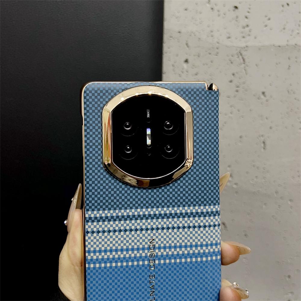For Huawei Mate X7 Case Grid Pattern Hard PC Phone Cover