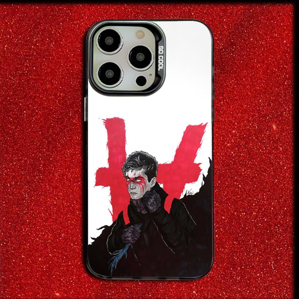 Coole Twenty One P-Pilots Handyhülle Für iPhone 16,15,14,13,12,11,Mini,Pro,MAX Matt Stoßfest Weiche Schwarze Hülle