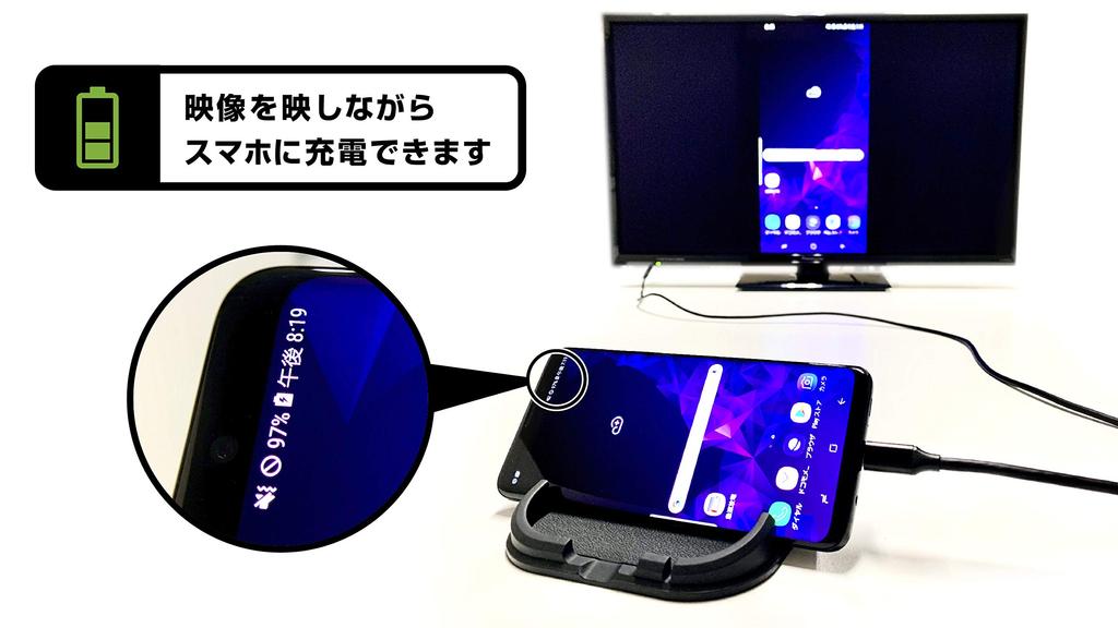 Kashimura HDMI Conversion Cable, Type-C Only, Mirroring Cable, Mirrors to TV, No Setup Required, Easy Operation, Conversion Adapter NKD-208
