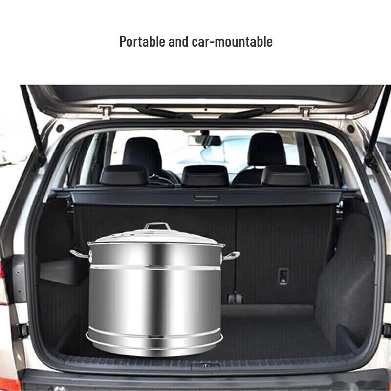 Suncojia Großer Outdoor Holzkohle BBQ Trommel Smoker & Bräter