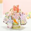 Easter Wooden Gnome Hanging Ornaments Spring Slices Ornaments Wooden Decoration With Rope For Easter Valentine's Day Decorations (2D)