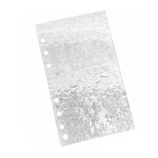 

Прозора акрилова обкладинка-планер формату А5, оболонка для вільних аркушів, елегантна мінімалістична папка-біндер на 6 кілець для офісу, школи, подорожей, журнал, сучасний прозорий захисник B