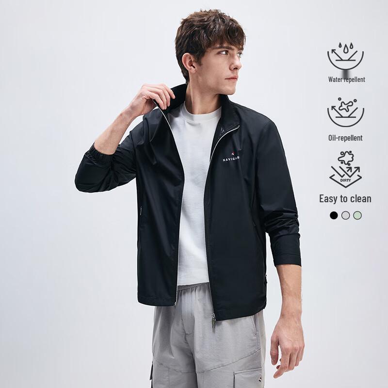 Navigare Men's Stand Collar Lightweight Casual Jacket