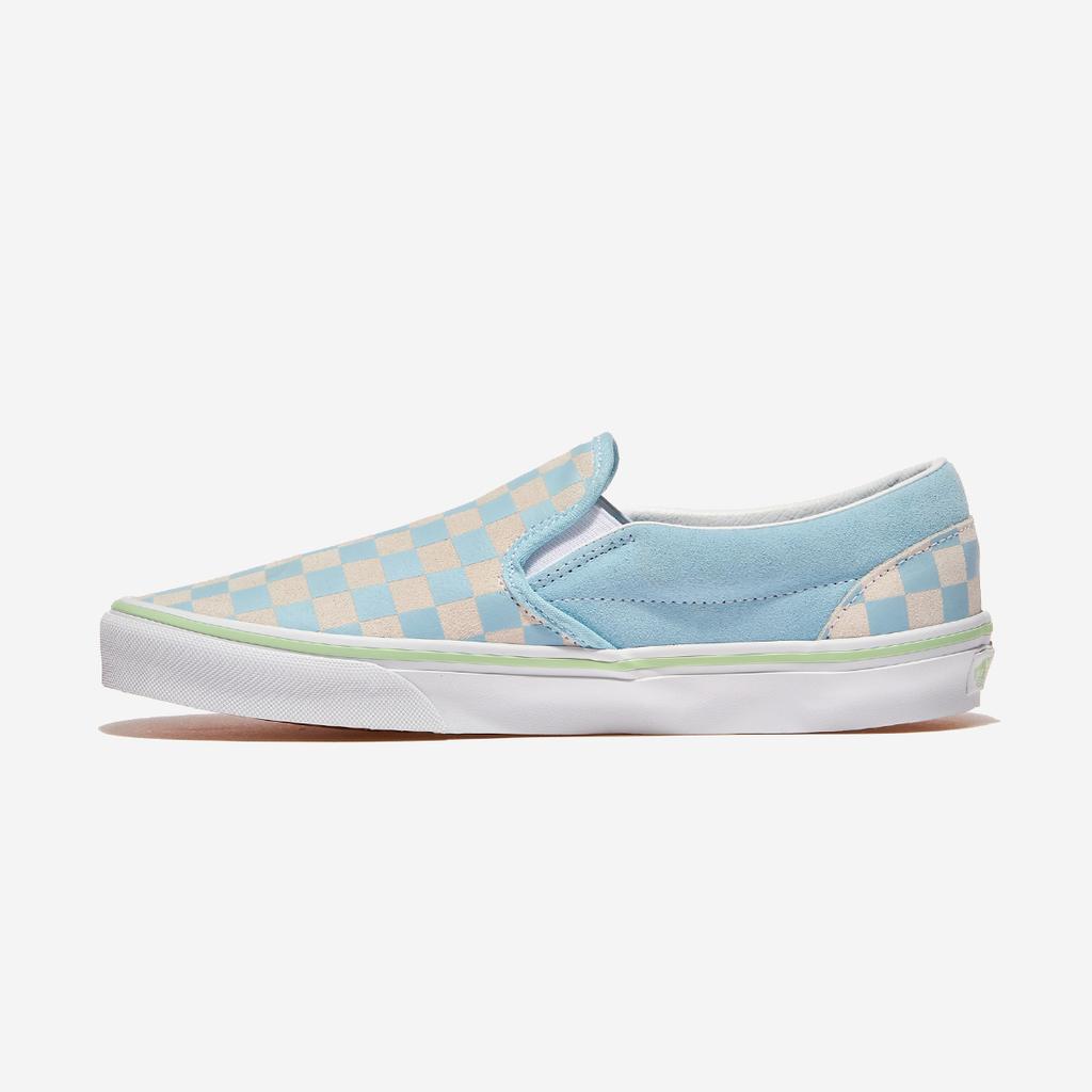 Vans Classic Slip-On - Checkerboard Crystal Blue, VN000D6YCAU, 1010113077, Popular Korean Shoes