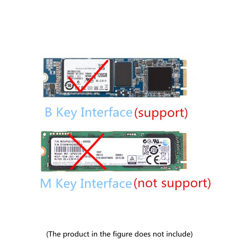 B Key M.2 NGFF SSD to SATA 3.0 Adapter Converter Card for PC Laptop