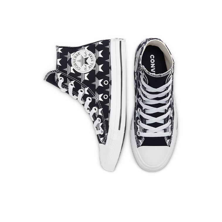 Converse Chuck Taylor All Star Bequeme High-Top Canvas Schuhe Unisex Sneaker Schwarz Weiß 168808C