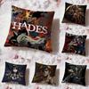 Game H-HadesS Cushion Cover Premium Comfort Reversible Pillow Cove -Two In One Design for Any Room & Car Interior