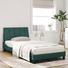 VidaXL Lit avec matelas vert foncé 100x200 cm velours 3208583