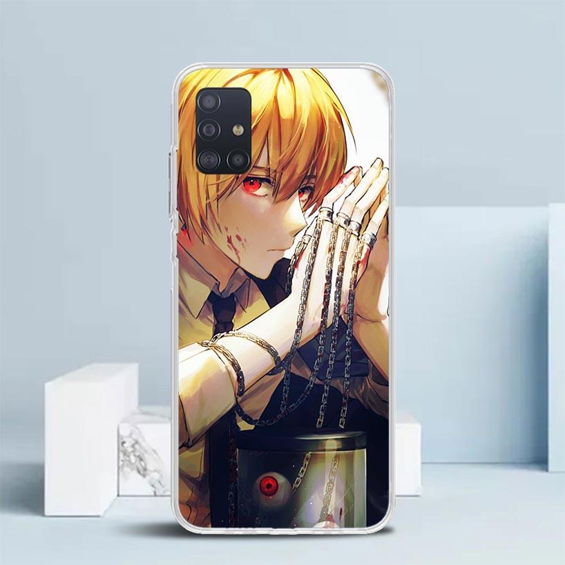 

Huner X-Hunters Kurapika Soft Cover for Samsung Galaxy A12 A22 A32 A52 A72 A02S Phone Case Note 20 Ultra 10 S10 Plus A51 A71 A50 Samsung A51 4G