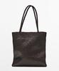 Massimo Dutti Medium Napa Leather Weaving Tote Bag