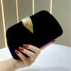Velvet Evening Clutch Bag Women Elegant Luxury Purse for Wedding Party Prom Cheongsam Dress