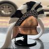 Handmade Bronze Spartan Helmet Greek Warrior Helmet with Black White Crest Cosplay Display Armor