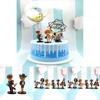 One Piece 6pcsset Figures Monkey D Luffy Zoro Chopper Miniatures Pvc Gift Toys