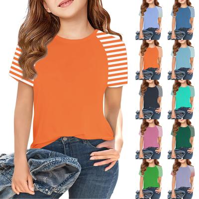 Kleinkind Mädchen Jungen T-Shirts Kinder Top Jungen und Mädchen bedrucktes Kurzarm-T-Shirt 2-12 Jahre