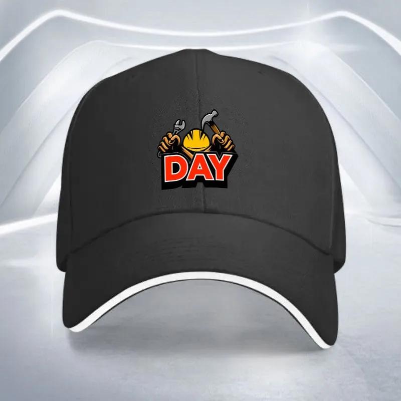 Labor Day Graphic Baseball Cap Polyester Adjustable Unisex Casual Sports Outdoor Hat