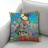 Federa per cuscino con stampa di gatti vintage, per soggiorno, divano, camera da letto, decorazione
