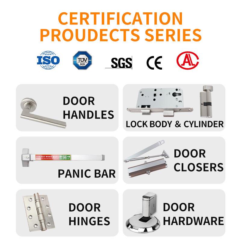 Custom Magnetic Silent Square Interior Door Handle Lock