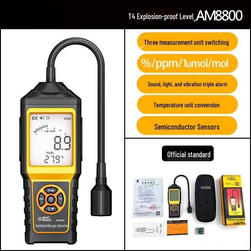 Dalan AS8800 Digital Combustible Gas Detector Standard