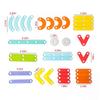 Children Wooden Toys Creative Board Nail Board Geometric Column Set Construction Puzzle Geometric Pegboard Montessori Sensory