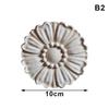 Wood Floral Appliques For Furniture Antique Onlays Moulding Home Decor Wood Carving Decoration Wall Wood Decal Vintage Figurines