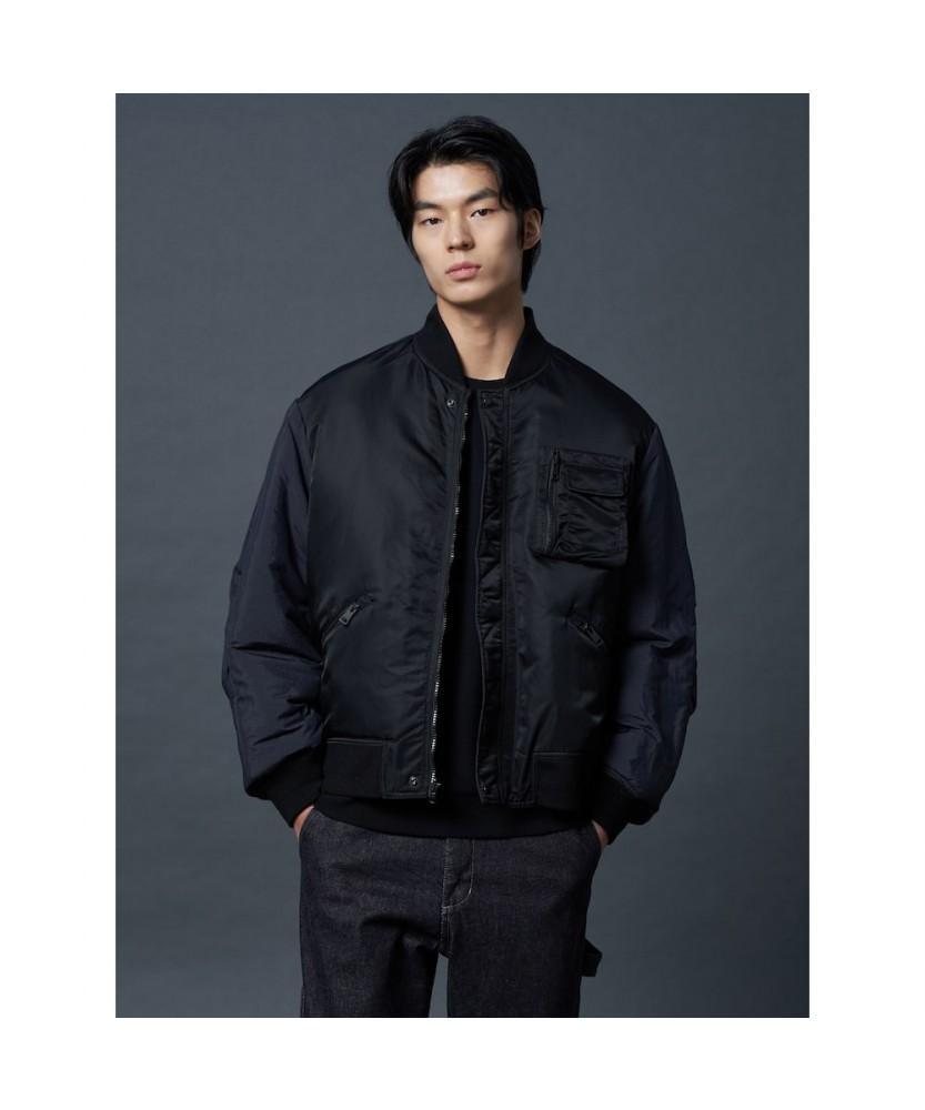 Shift.G Reversible Aviator Padding Jumper Black
