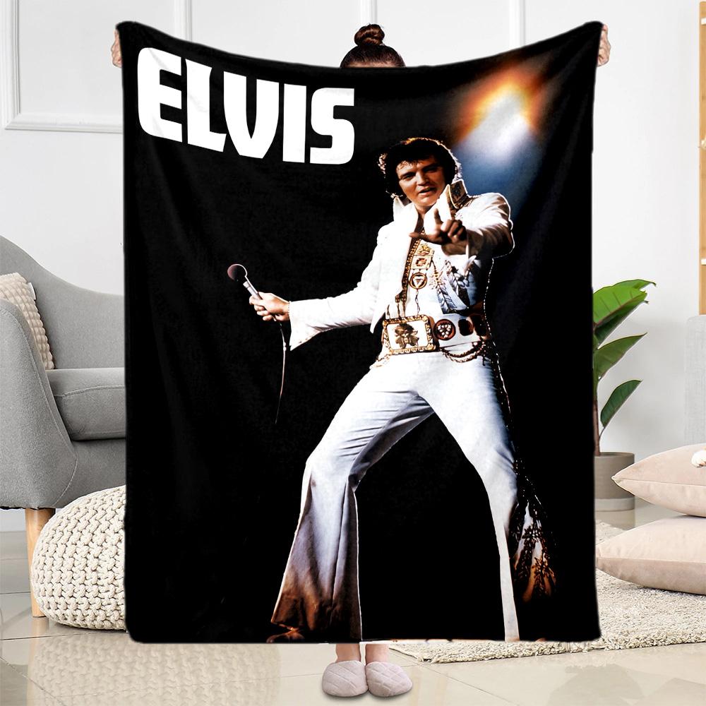 Elvis Presley Performance Blanket Warmthful Decor Great for Couch Office Chair Bedding for All Seasons Modern Birthday Christmas Gift Blanket