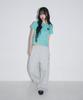 Seulliggeullou Striped Lettering Sweatpants [Gray]