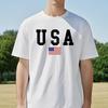 Usa American Flag Printed Men Fashion TShirt New Round Neck Harajuku Design Summer Short Sleeved TShirt Casual Loose Top Tees
