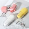3ml Pink Oval Lip Gloss Tube, Ice Cream White Lip Glaze Bottle, Mini Lip Mud Empty Cosmetic Container