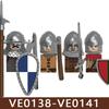Castello Medievale Cavalieri Soldato Figure Blocchi da Costruzione Fanteria Legione Impero Guerriero Arco Spada Casco Milizia Mattoncini Giocattolo Regali