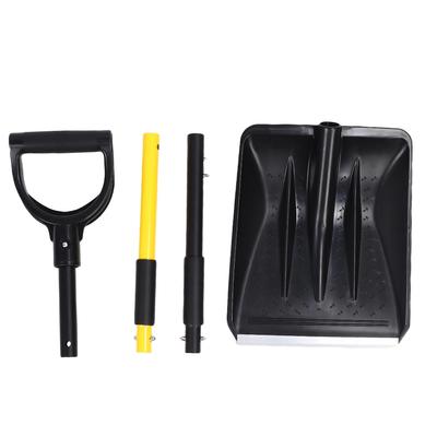 Snow Shovel Heavy Duty Snow Removal Winter Tool with D Grip Handle Aluminum Strip for Driveway Home Garage