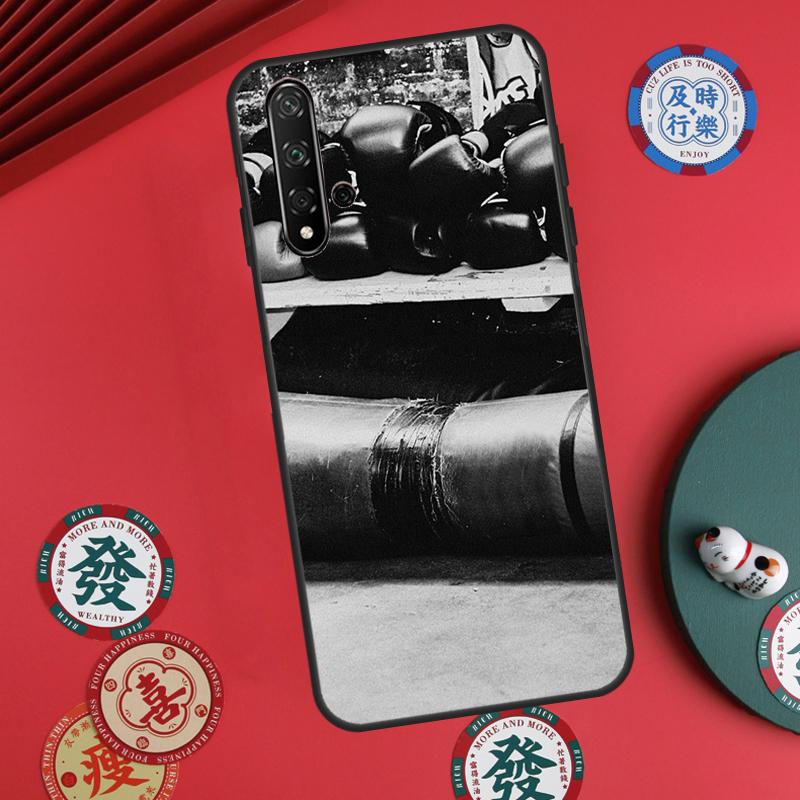 Boxing Gloves For Huawei Nova 12s 7i 8i 11i 12i Y73 Y70 Y90 Y60 Y72 Y61 Y91 9 10 SE P30 Pro P40 Lite Case
