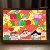 Nohara Shinnosuke Figure Painting Lamp Crayon Shin-chan Night Light
