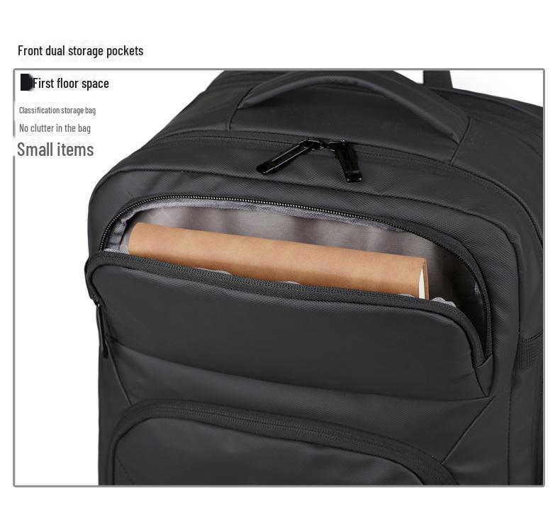 Multifunksjonell utvidbar laptop- og vognryggsekk for menn for forretningspendling og reiser