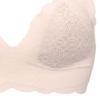 Zero Feel Half Top with Cups Wireless Bra with No Size M Sloggi/Triumph Lace-Type (10190525) - Pads, Lightweight, Non-Slip, Hooks, (6308) (Warm White)