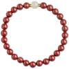 Cinnabar Purple Gold Sand Crystal Bracelet, Translucent Sand Bracelet for Women, Hetian Jade National Style Single Strand Bracelet