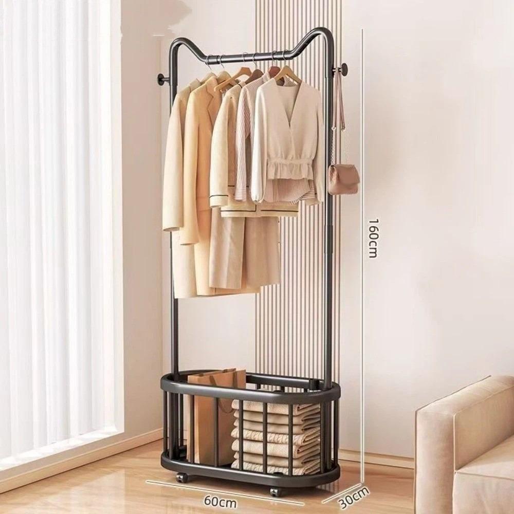 Новая съемная напольная вешалка от пола до потолка роскошная напольная вешалка для одежды корзина для хранения экономичная сушилка для использования в помещении 8640₽