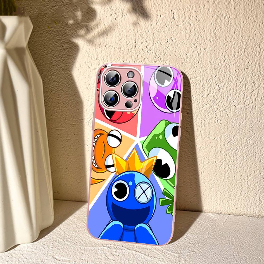 

Cartoon R-Rainbow Friends Tempered Glass For Iphone 14 13 12 11 Pro Mini XS MAX 14Plus X XS XR Fundas iphone 14 plus