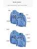 Herren Sport Reißverschluss Hoodie Europäisch Amerikanisch Fußball Sweatshirt