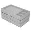 Acrylic Jewelry   3 Drawers Storage Box Transparent Jewelry Display Stand rrings Necklace Holder Case