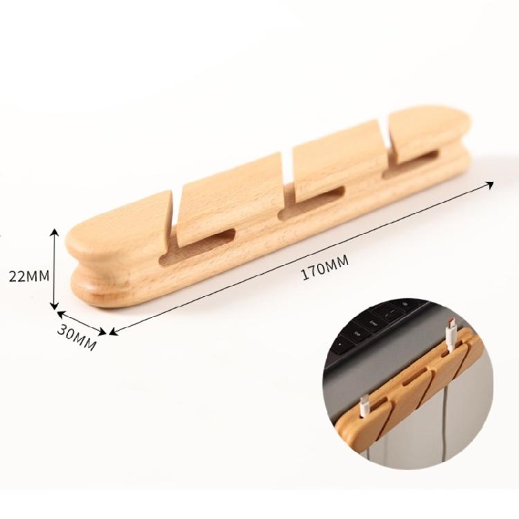 Wood Cable Management Clips Adhesive MultiSlot Organizers for Desk Home Office Auto Slimly Cable Organizers Wire Holders